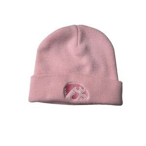Iowa Hawkeyes Beanie embroidery pink